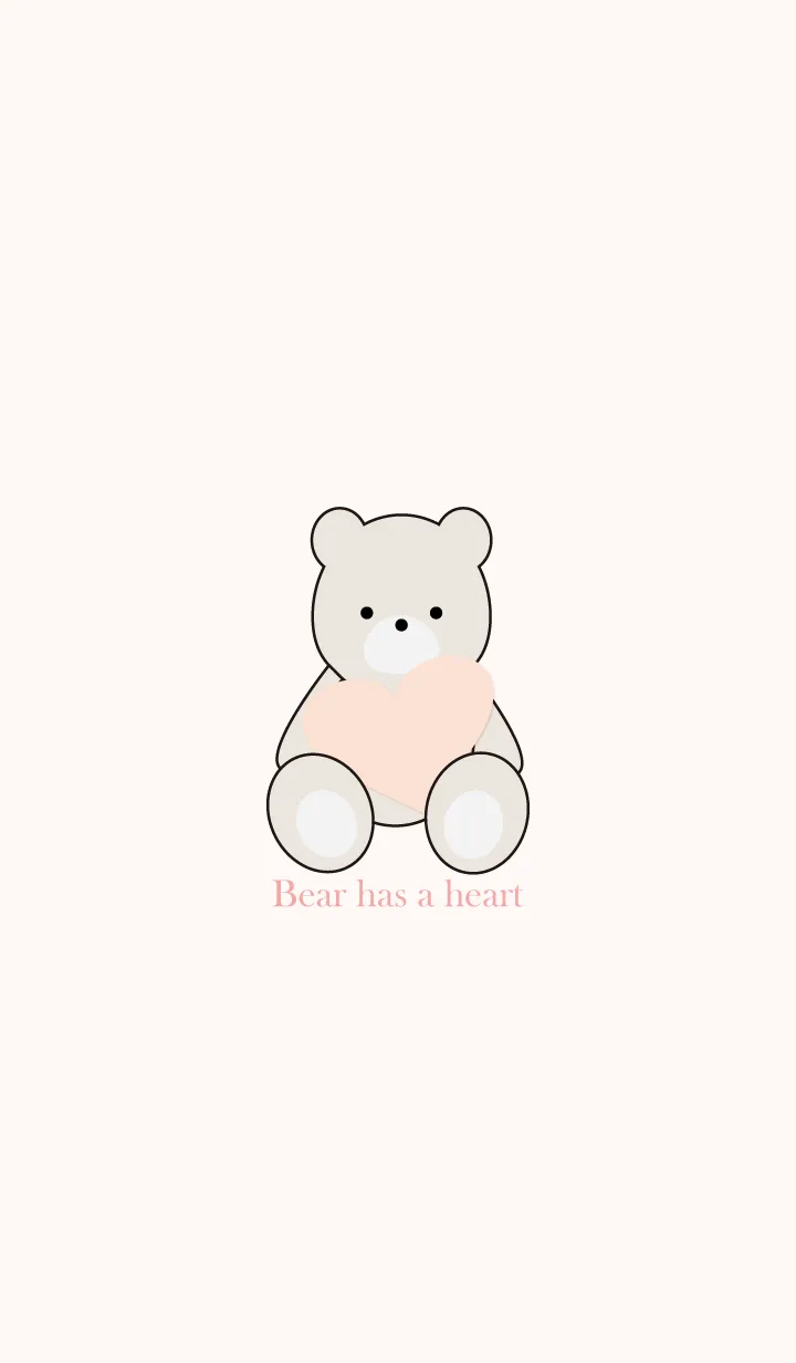 [LINE着せ替え] Bear has a heart 16の画像1