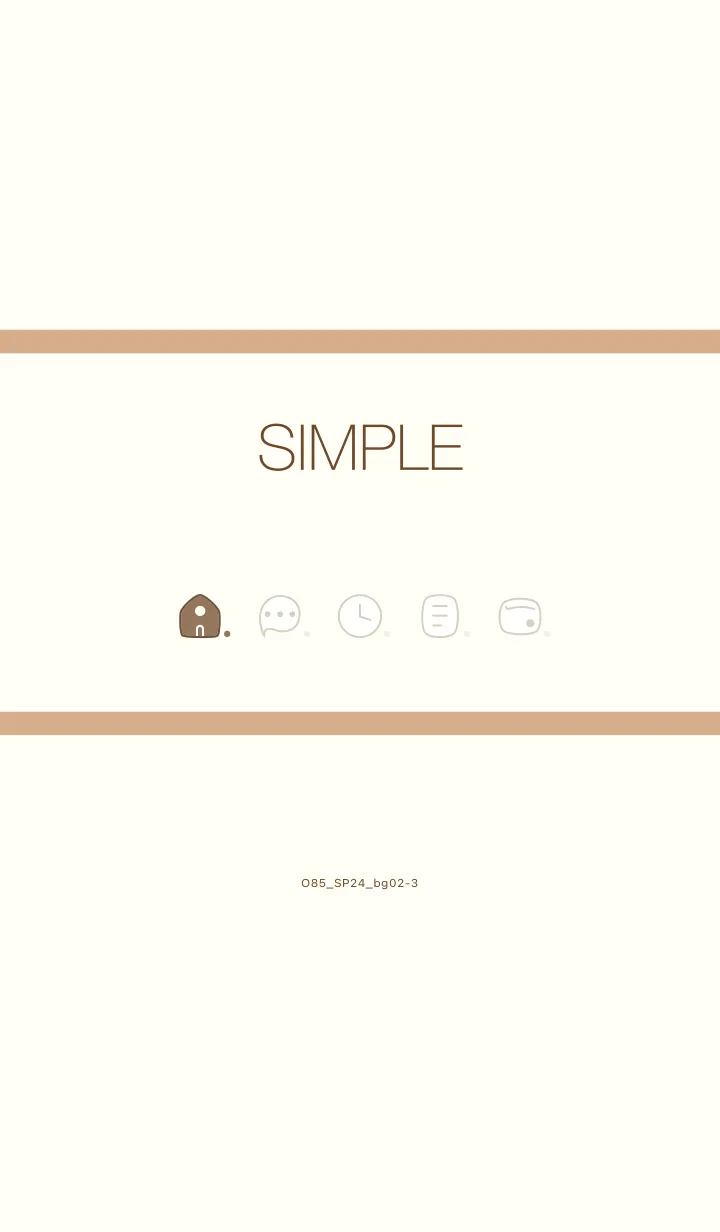 [LINE着せ替え] O85_24_ベージュ2-3の画像1