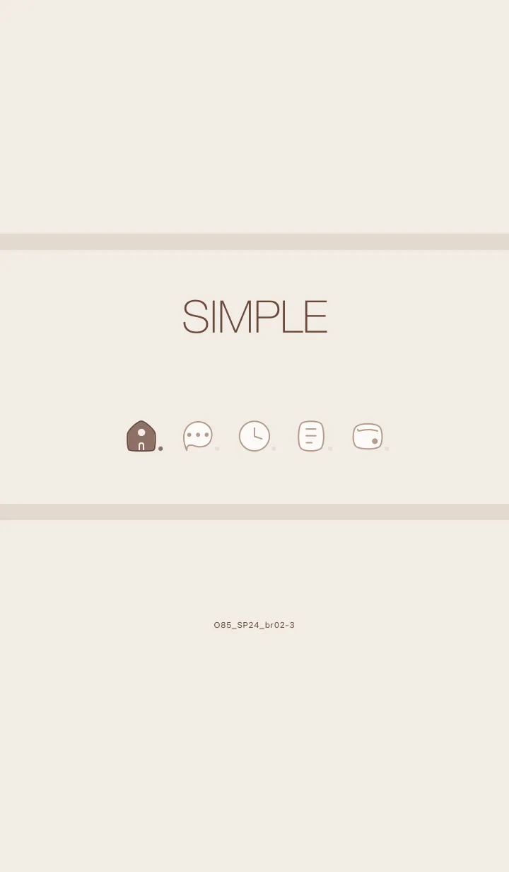 [LINE着せ替え] O85_24_ブラウン2-3の画像1