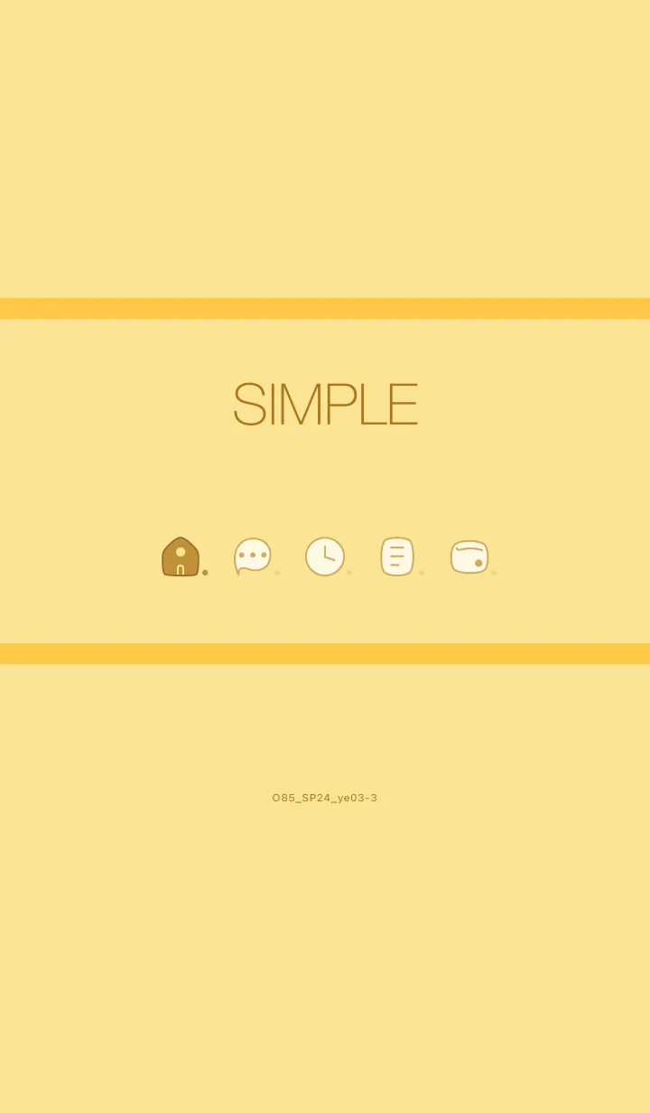 [LINE着せ替え] O85_24_イエロー3-3の画像1