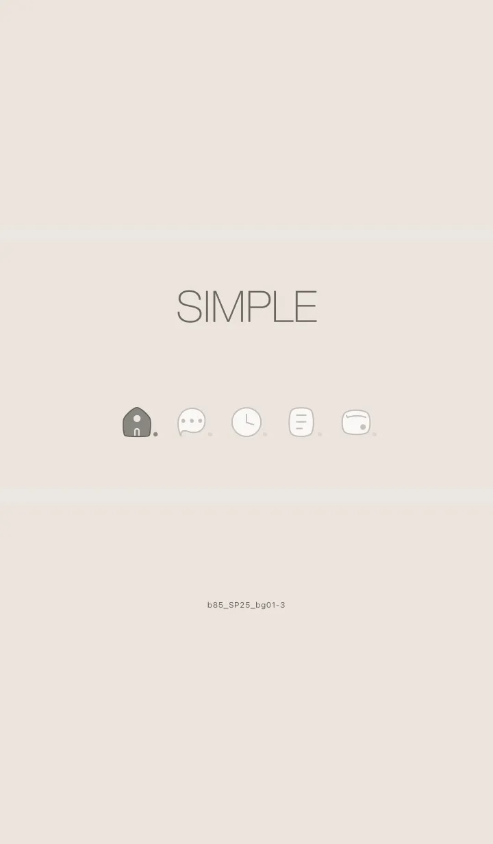 [LINE着せ替え] b85_25_ベージュ1-3の画像1