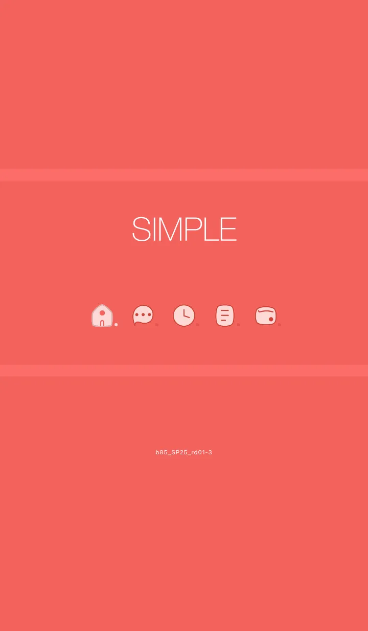 [LINE着せ替え] b85_25_レッド1-3の画像1