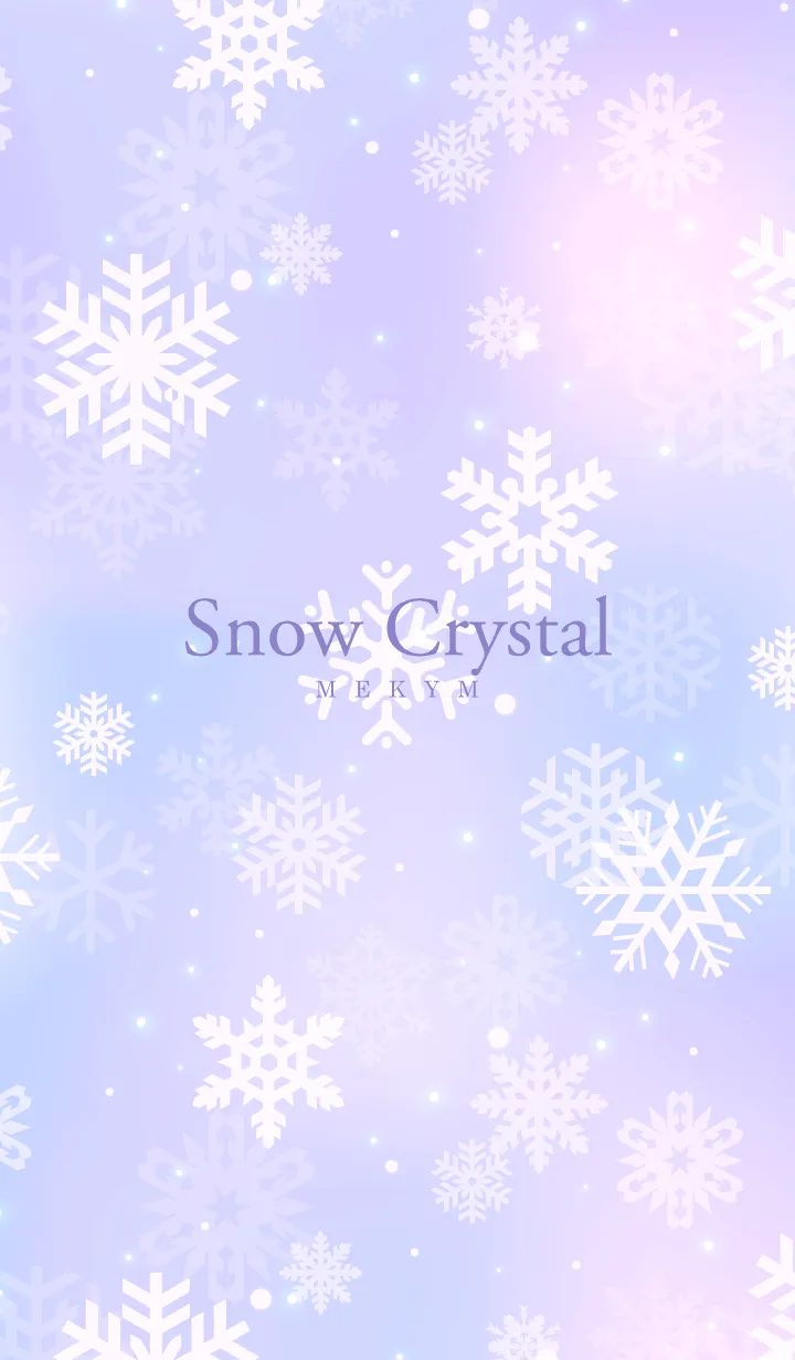 [LINE着せ替え] Snow Crystal-Purple 2の画像1