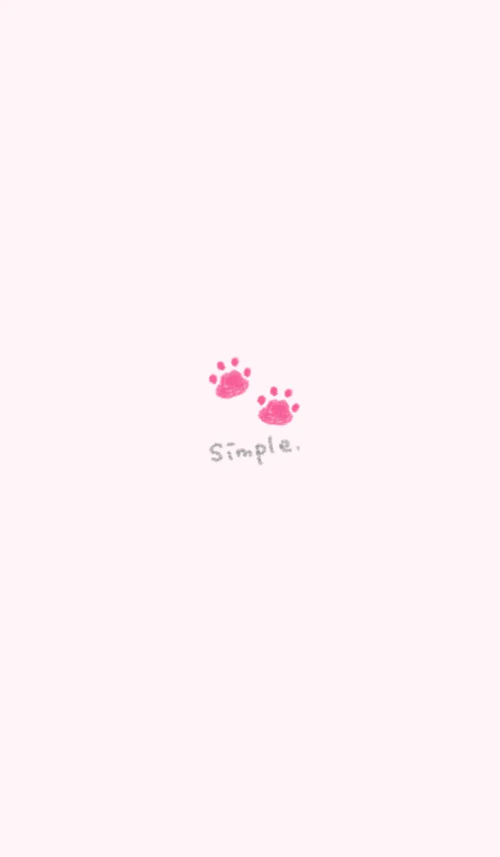 [LINE着せ替え] ねこの落書き(ショッキングピンク)の画像1