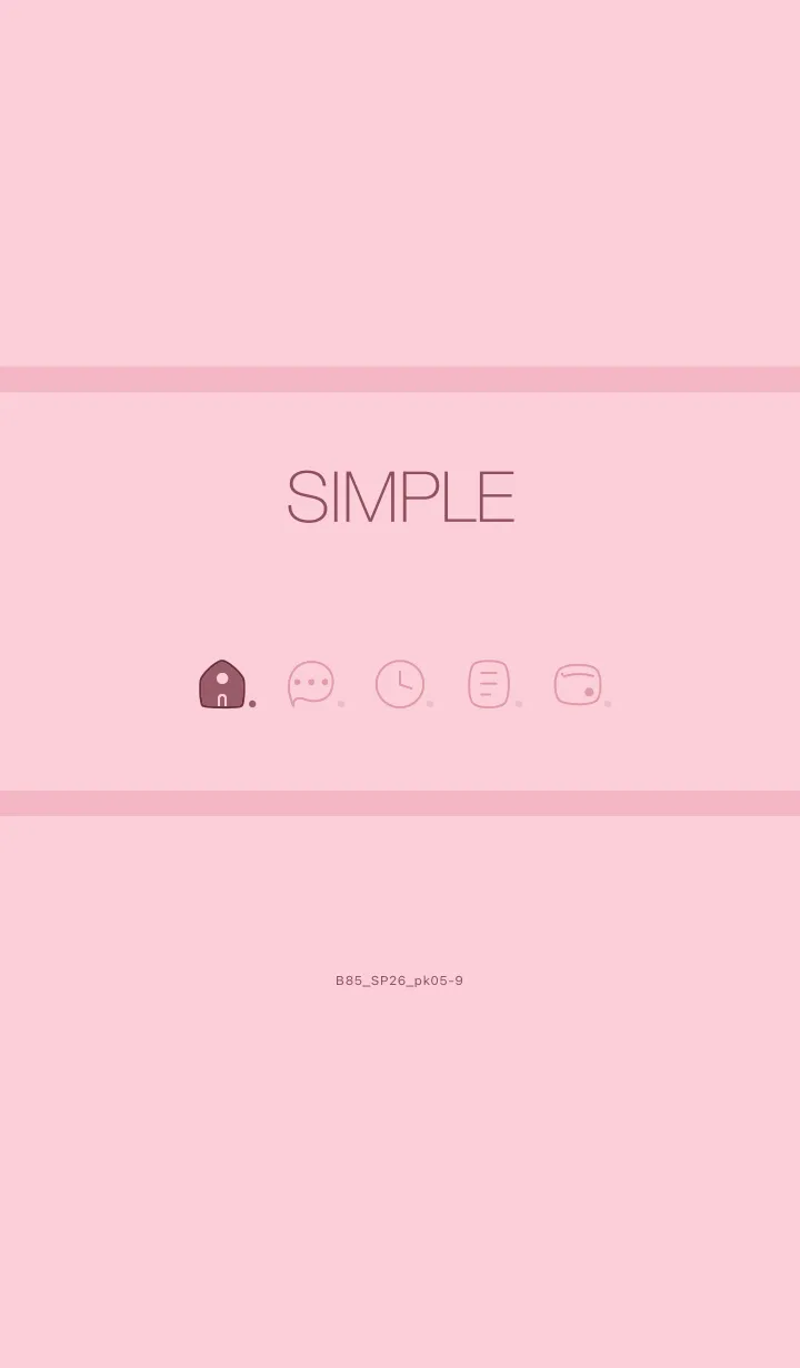 [LINE着せ替え] B85.26_ピンク5-9の画像1