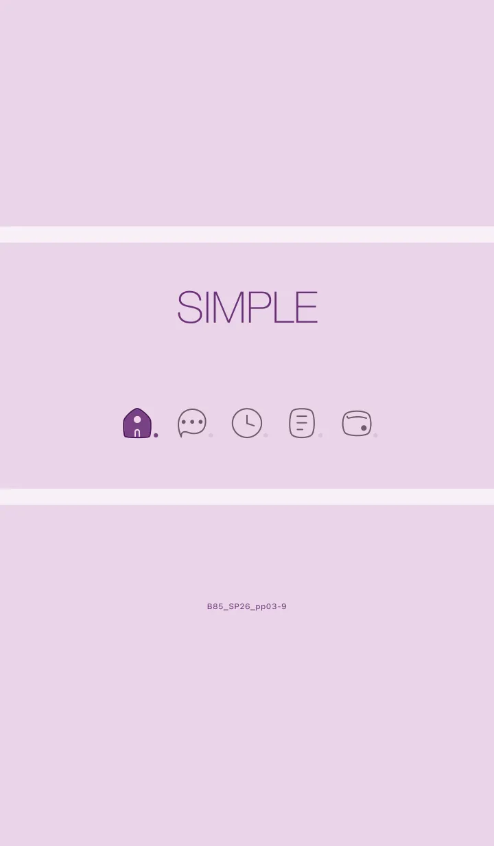 [LINE着せ替え] B85.26_パープル3-9の画像1