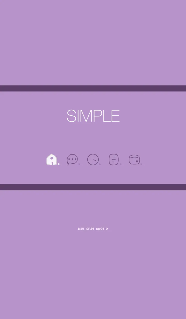 [LINE着せ替え] B85.26_パープル5-9の画像1