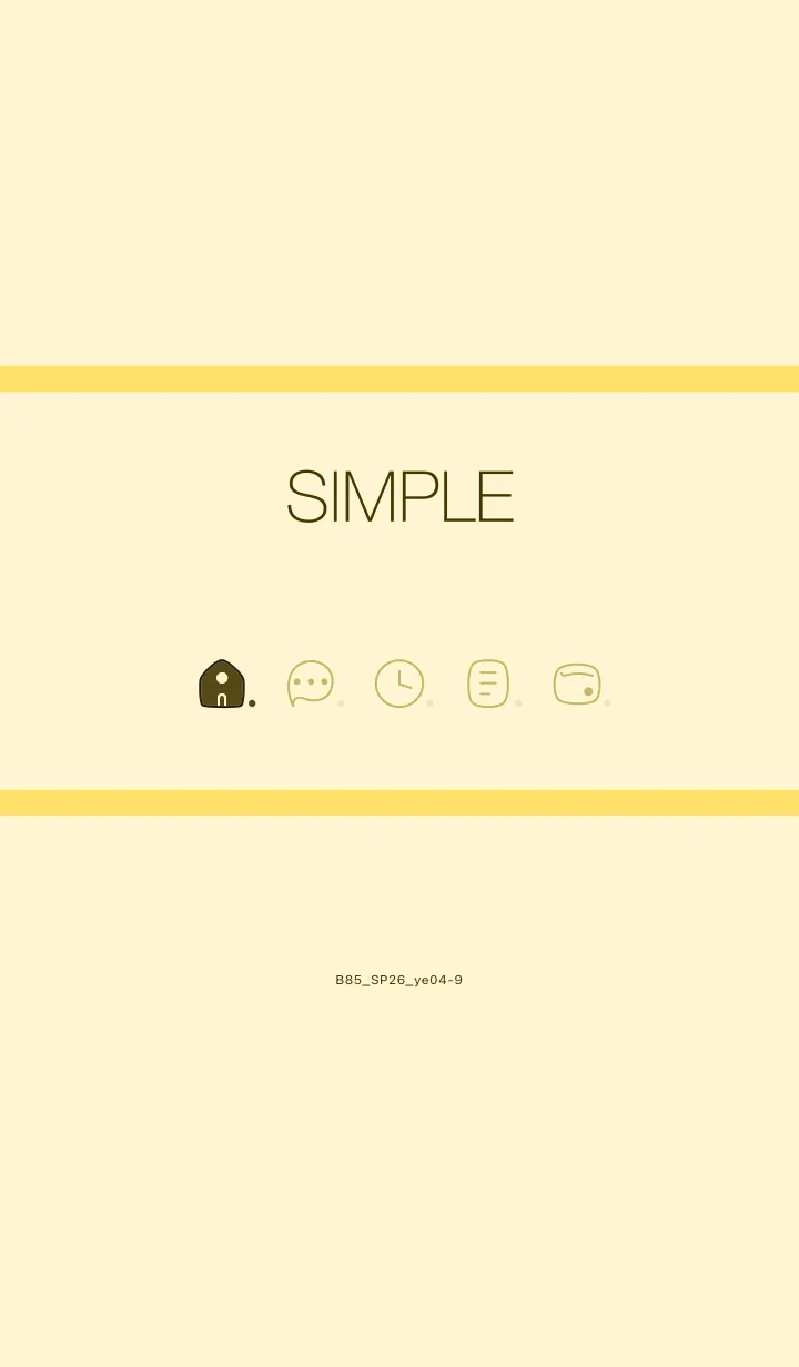 [LINE着せ替え] B85.26_イエロー4-9の画像1