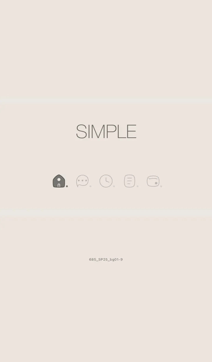 [LINE着せ替え] 685.25_ベージュ1-9の画像1