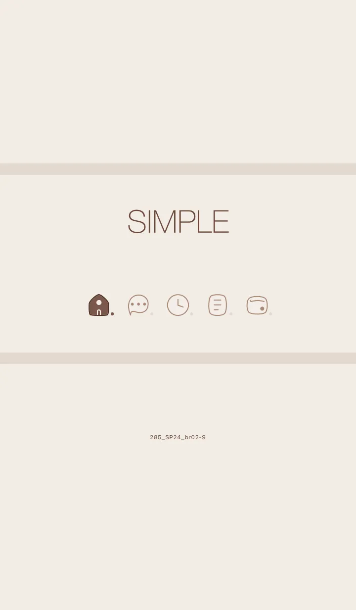 [LINE着せ替え] 285.24_ブラウン2-9の画像1