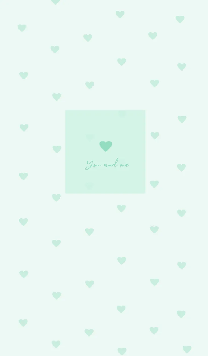 [LINE着せ替え] pattern_heart #mint greenの画像1