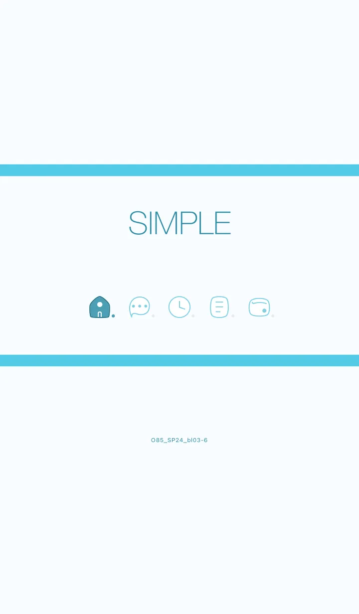 [LINE着せ替え] O85_24_ブルー3-6の画像1