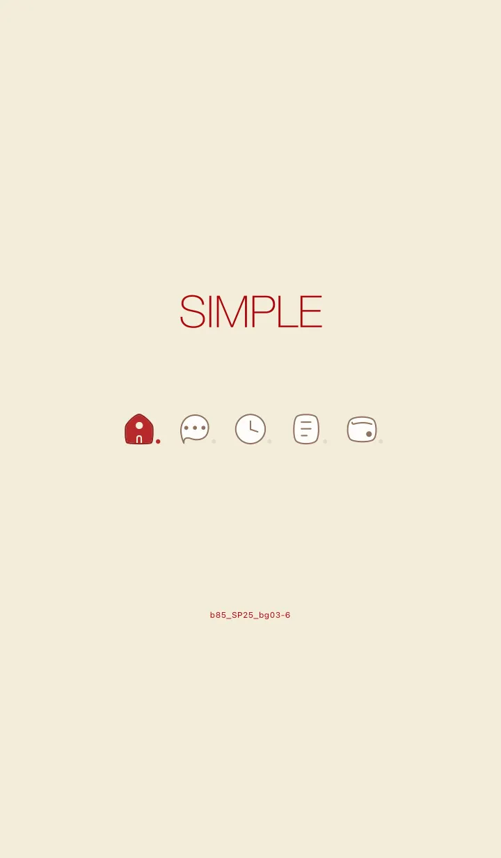 [LINE着せ替え] b85_25_ベージュ3-6の画像1