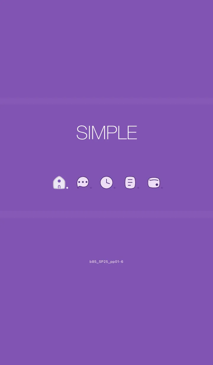 [LINE着せ替え] b85_25_パープル1-6の画像1