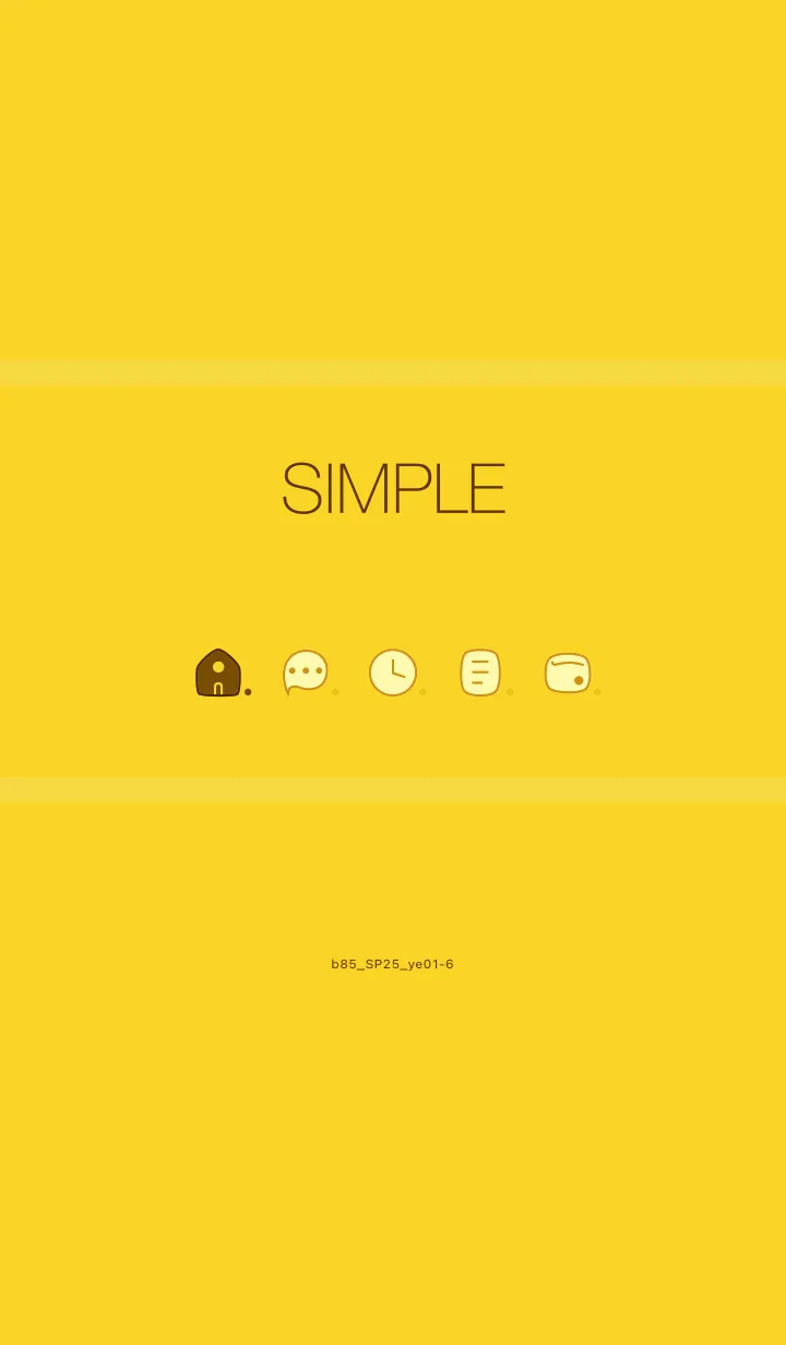 [LINE着せ替え] b85_25_イエロー1-6の画像1