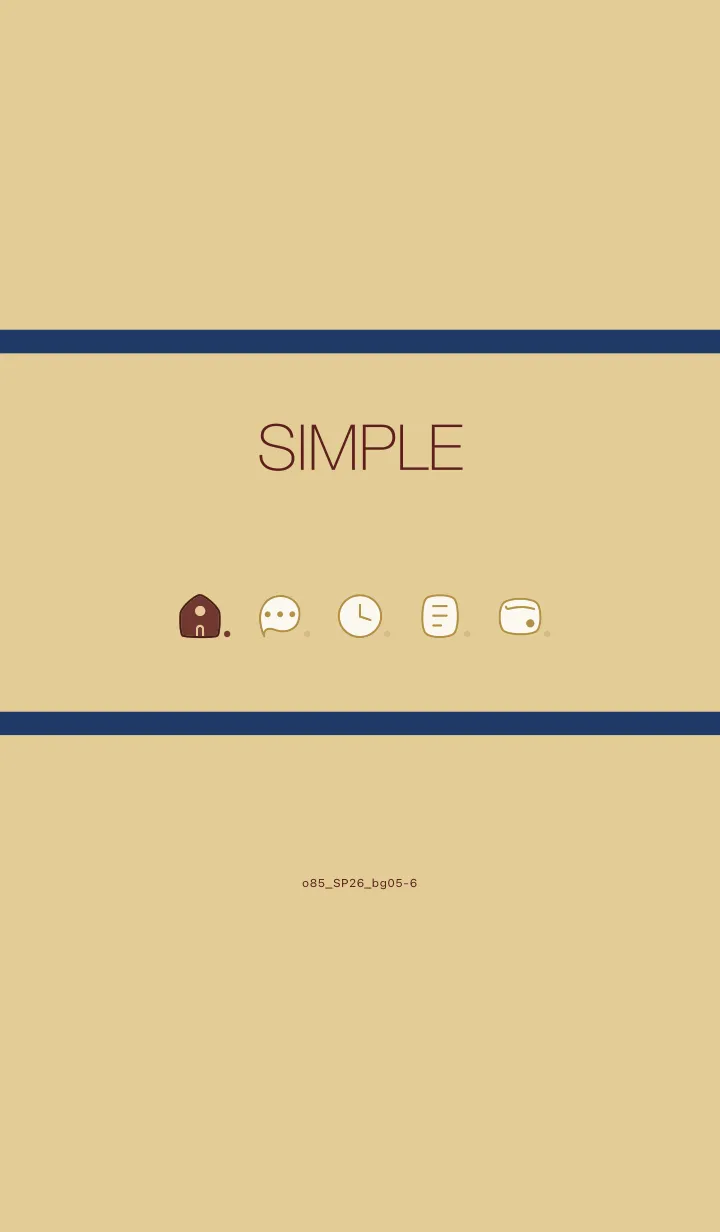 [LINE着せ替え] o85_26_ベージュ5-6の画像1