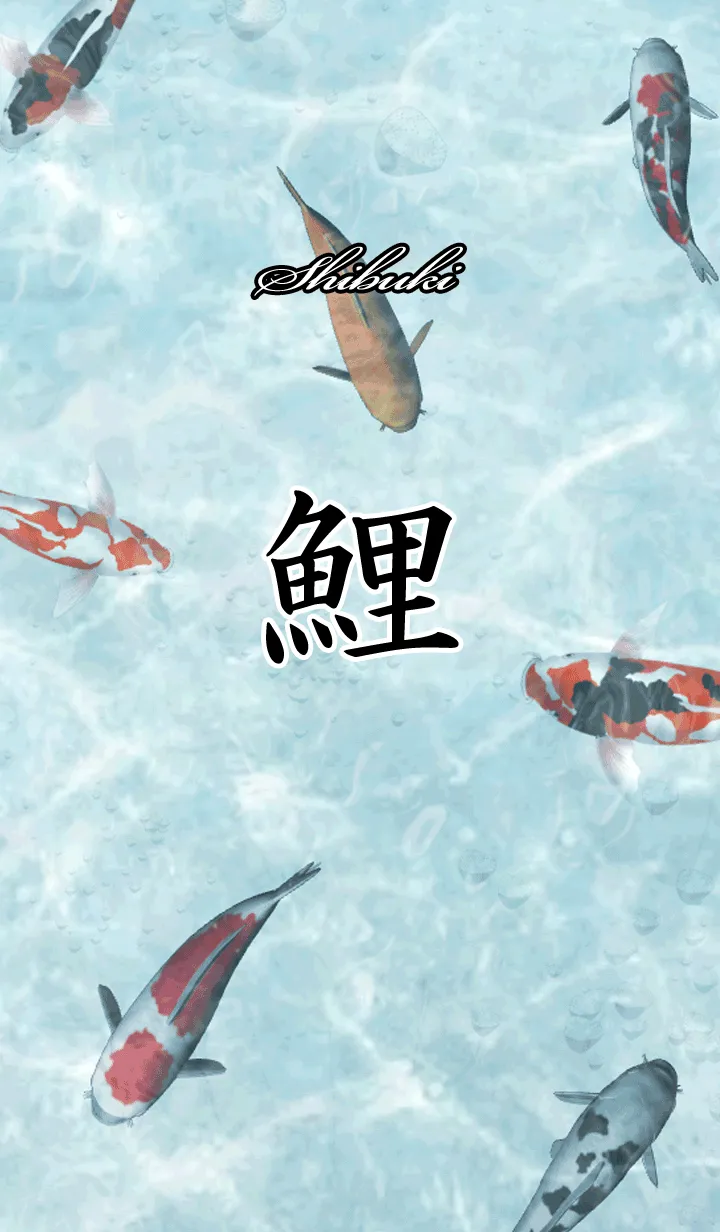 [LINE着せ替え] しぶき用和風鯉の画像1