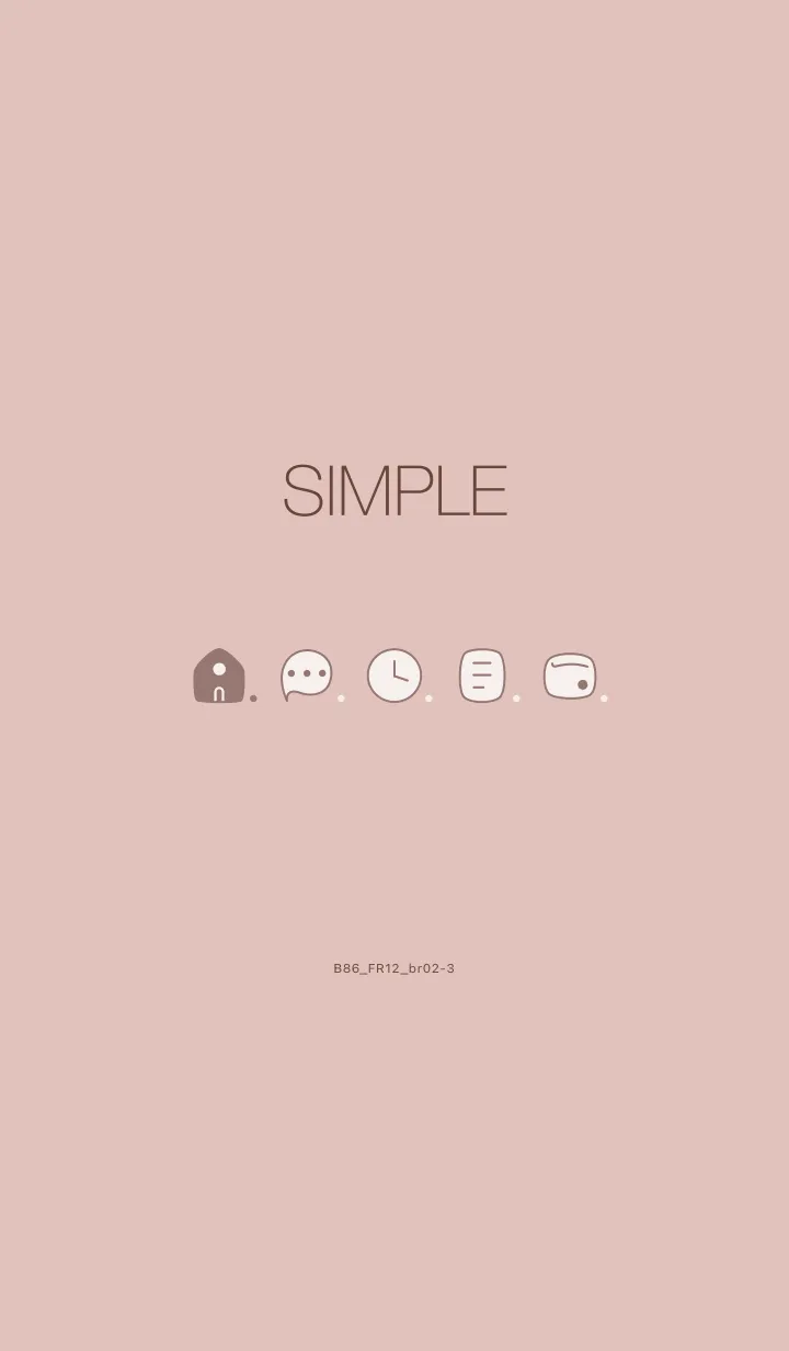 [LINE着せ替え] B86.12_ピンク ブラウン2-3の画像1