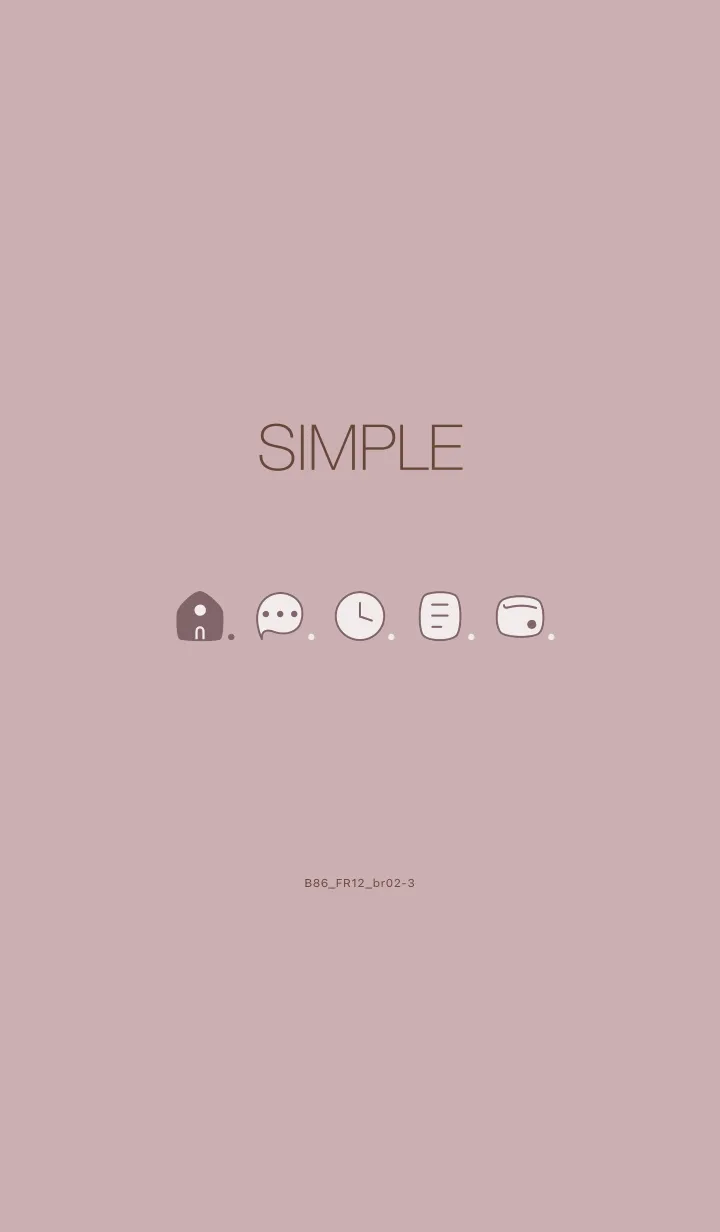 [LINE着せ替え] B86.12_ピンク2 ブラウン2-3の画像1