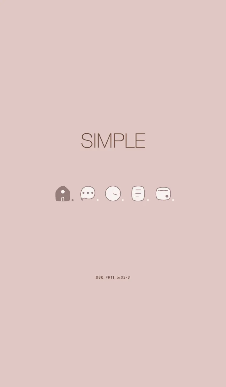[LINE着せ替え] 686.11_ピンク ブラウン2-3の画像1