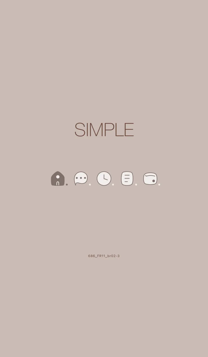 [LINE着せ替え] 686.11_ベージュ2 ブラウン2-3の画像1