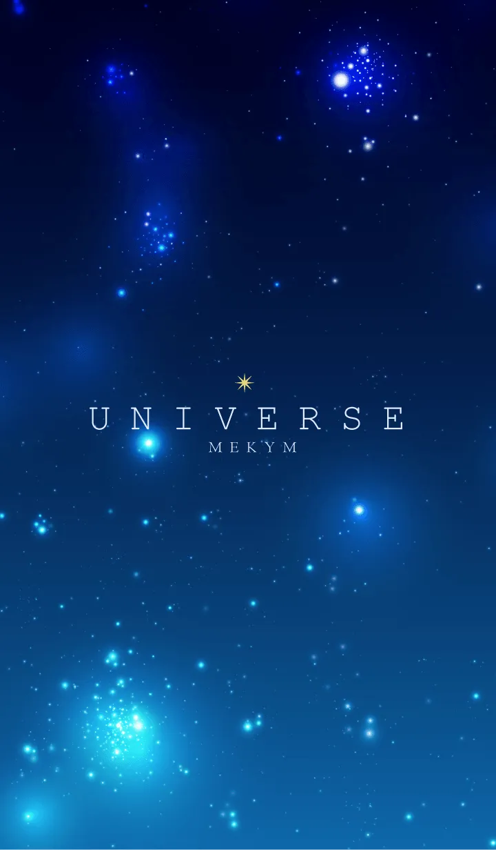 [LINE着せ替え] Universe Blue-MEKYM 25の画像1