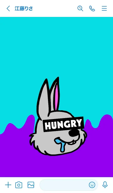 [LINE着せ替え] ハングリーラビット 34の画像3