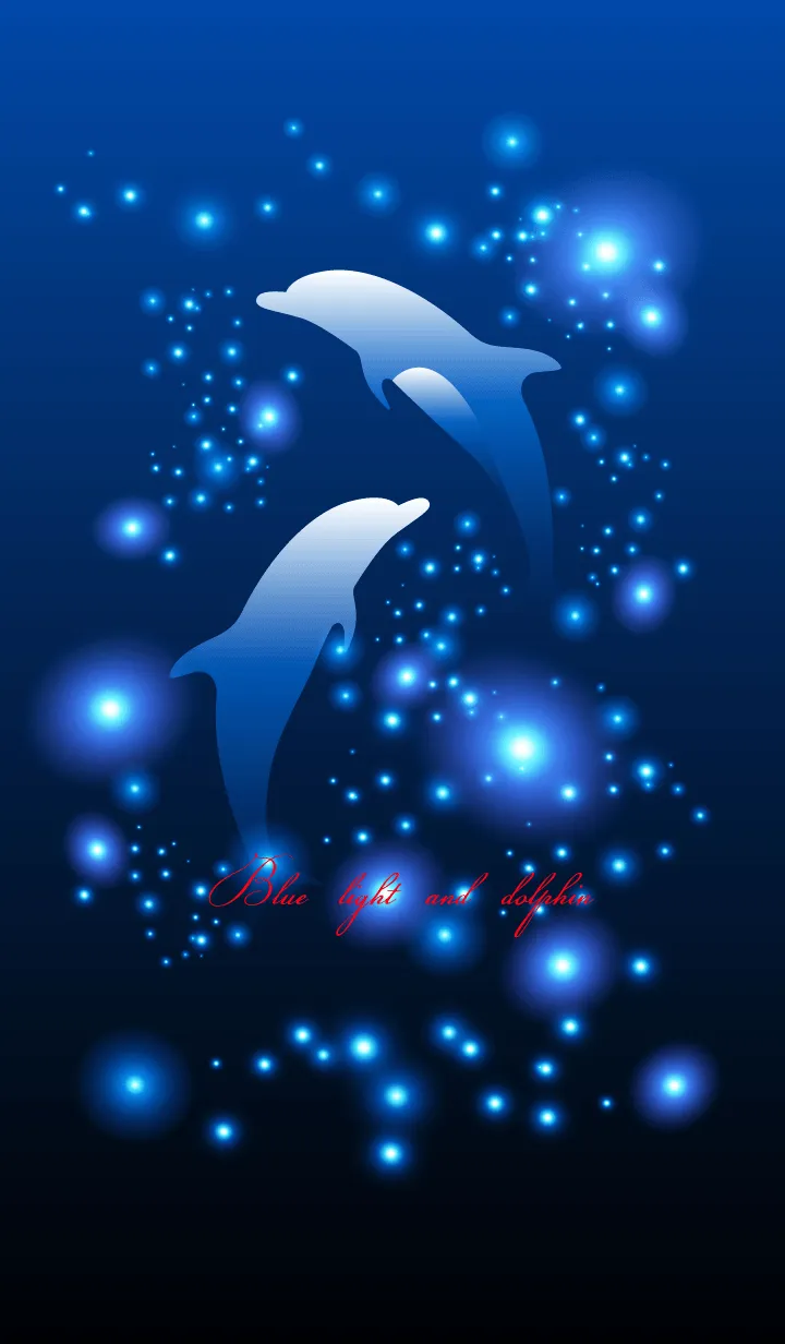 [LINE着せ替え] Blue light and dolphin...14の画像1