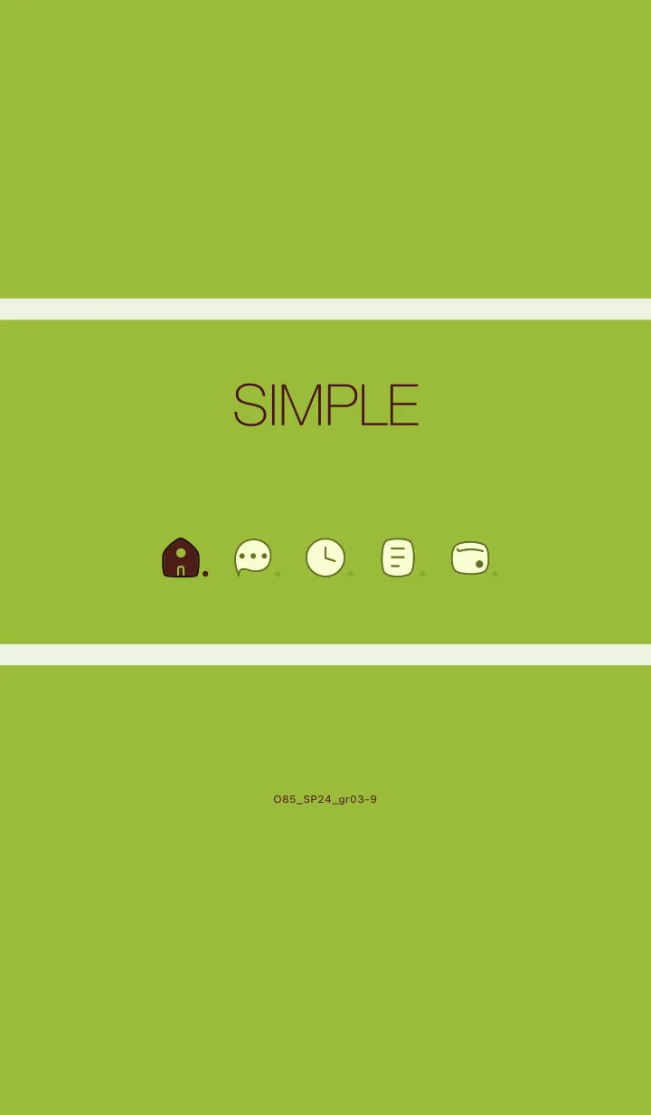 [LINE着せ替え] O85_24_グリーン3-9の画像1