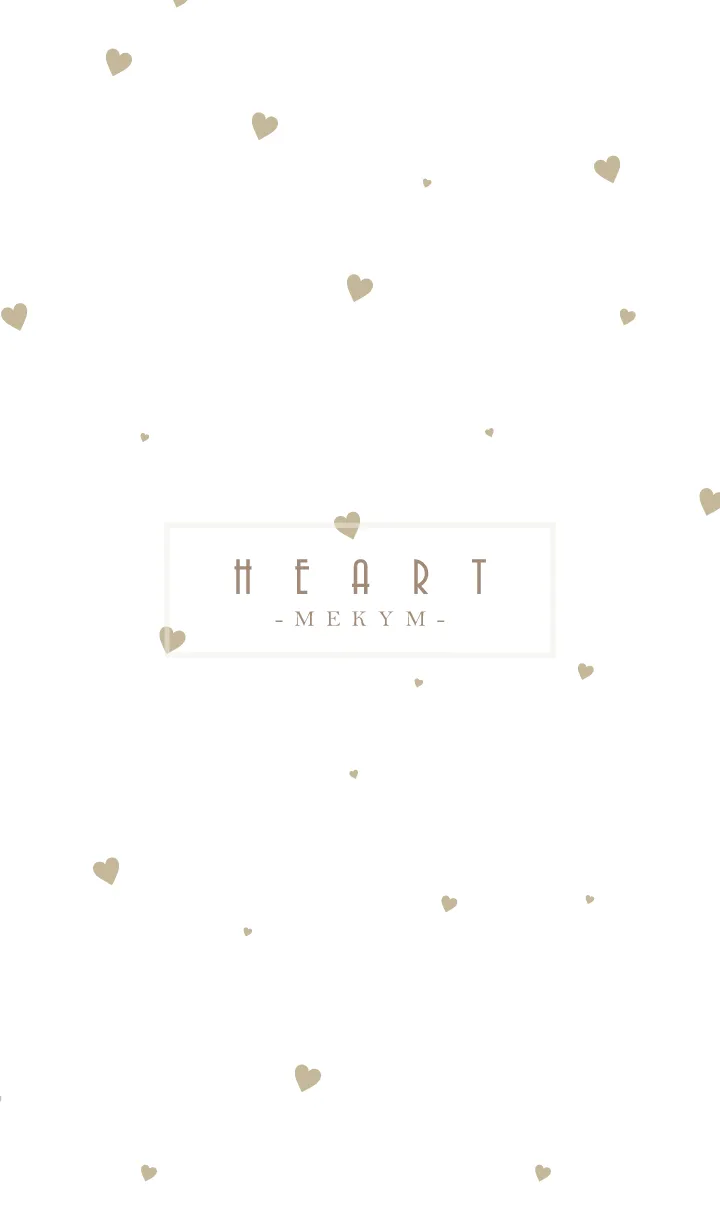 [LINE着せ替え] HEART-Beige.MEKYM 16の画像1