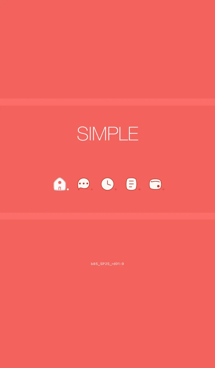 [LINE着せ替え] b85_25_レッド1-9の画像1