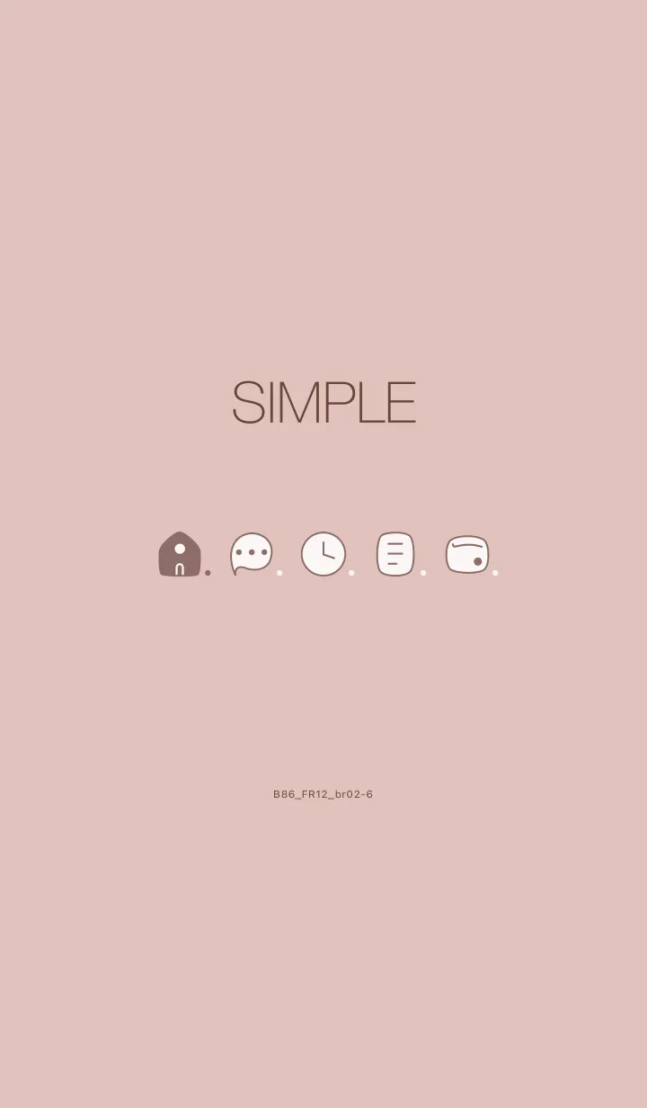 [LINE着せ替え] B86.12_ピンク ブラウン2-6の画像1