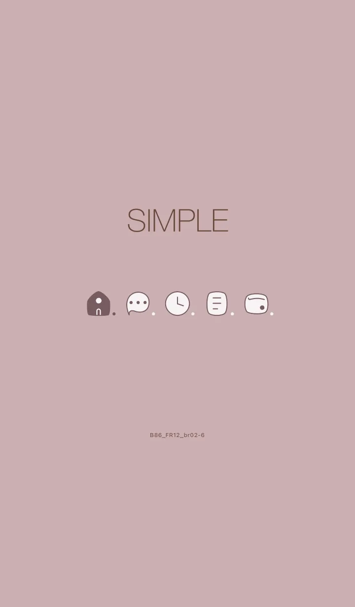 [LINE着せ替え] B86.12_ピンク2 ブラウン2-6の画像1