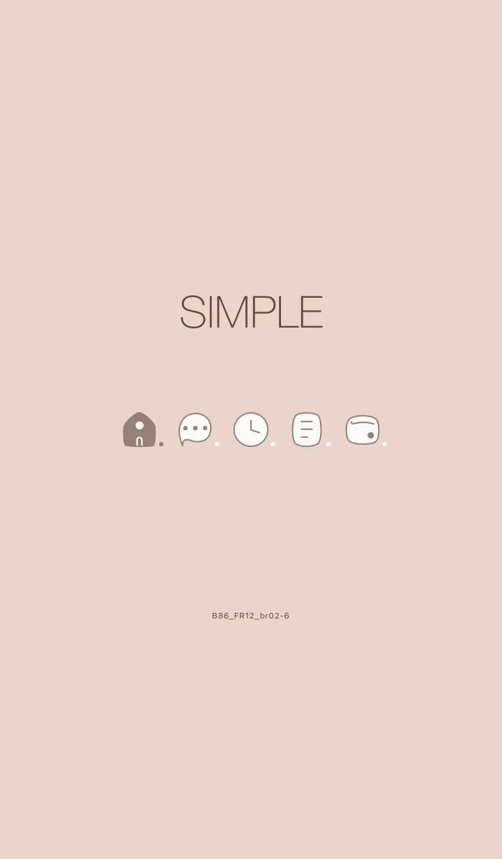 [LINE着せ替え] B86.12_ベージュ ブラウン2-6の画像1