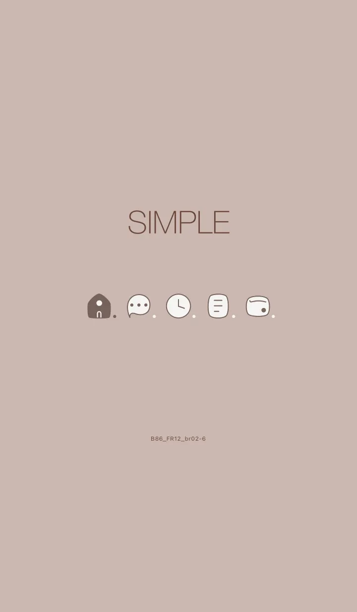 [LINE着せ替え] B86.12_ベージュ2 ブラウン2-6の画像1