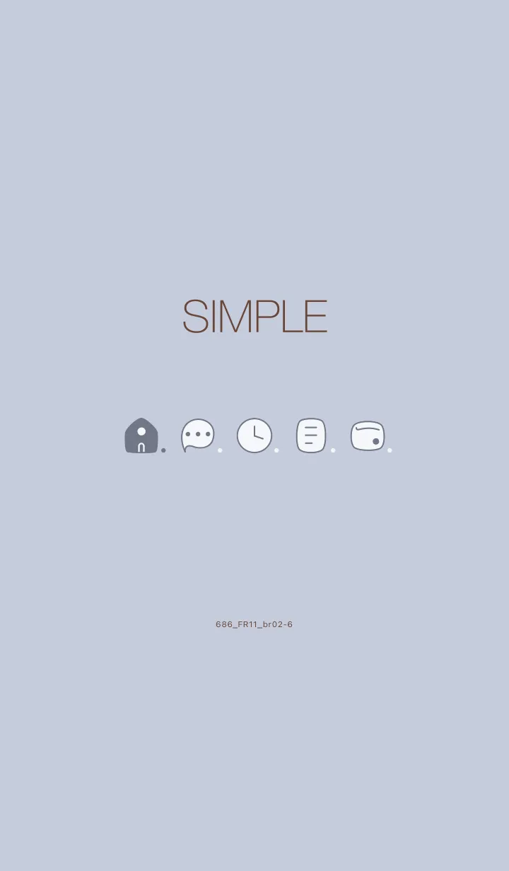 [LINE着せ替え] 686.11_ホワイトアッシュ ブラウン2-6の画像1