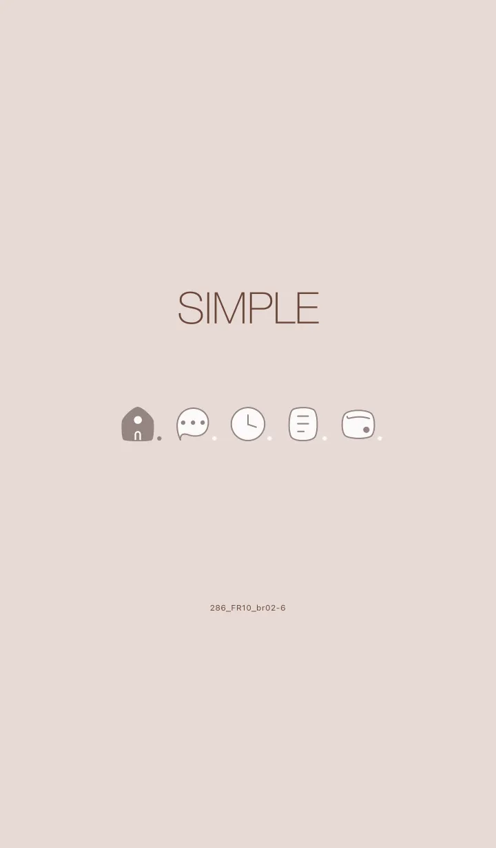 [LINE着せ替え] 286.10_ベージュ ブラウン2-6の画像1