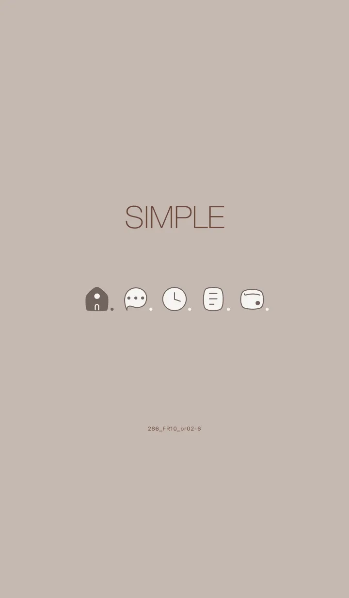 [LINE着せ替え] 286.10_ベージュ3 ブラウン2-6の画像1