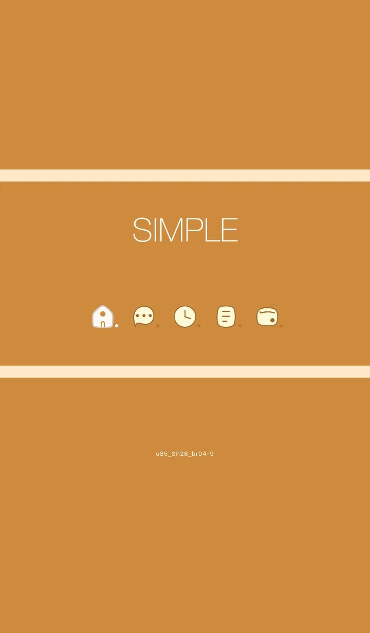 [LINE着せ替え] o85_26_ブラウン4-9の画像1