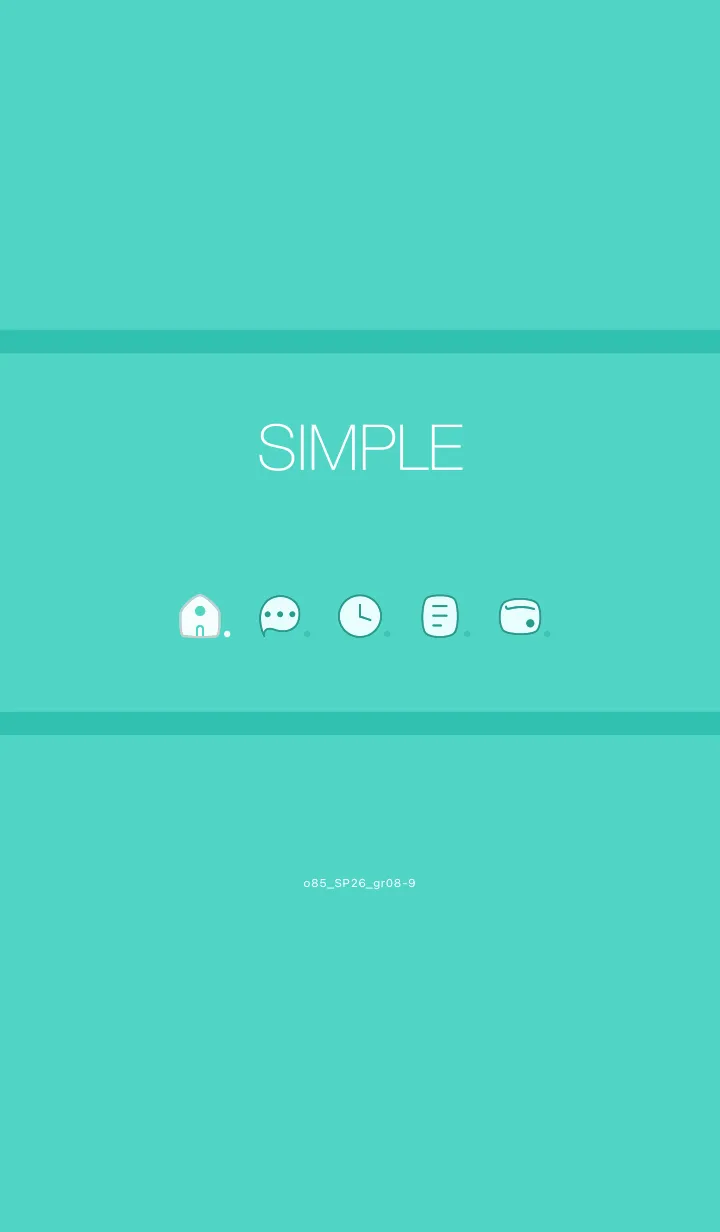 [LINE着せ替え] o85_26_グリーン8-9の画像1