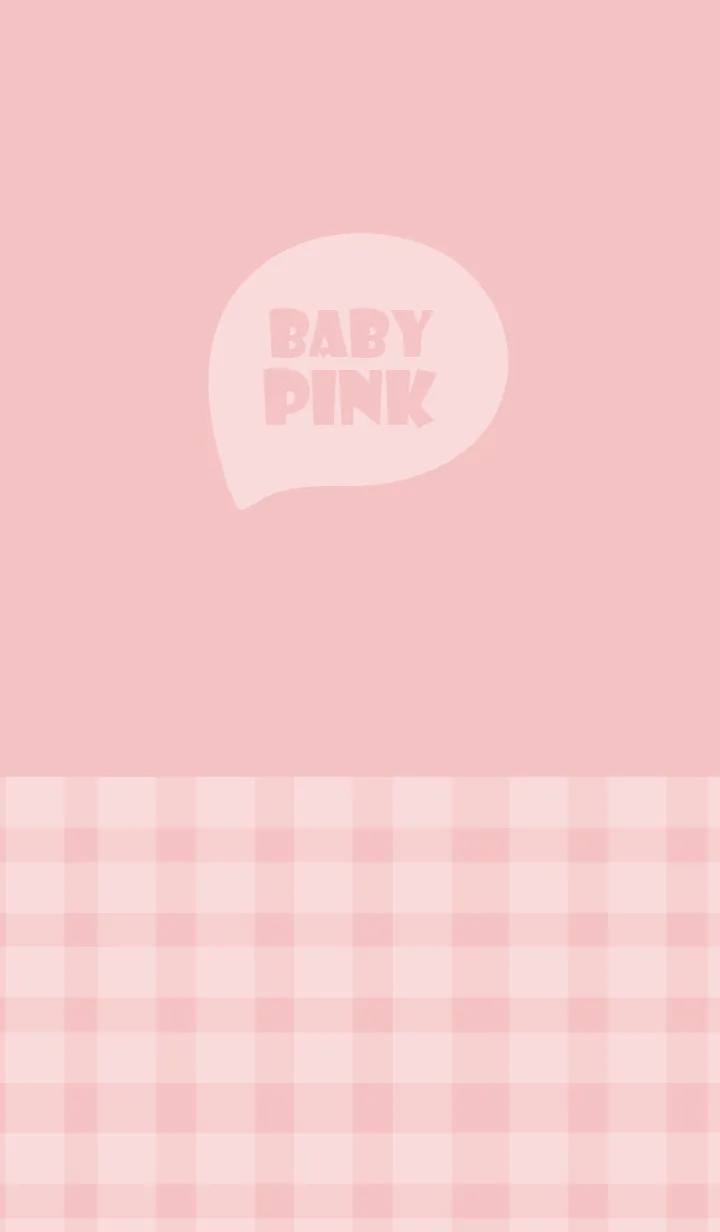 Baby Pink  Plaid Theme (JP)の着せ替えメイン画像