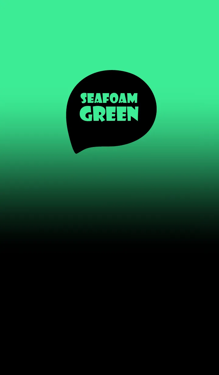 [LINE着せ替え] Black & Seafoam Green  Theme (JP)の画像1