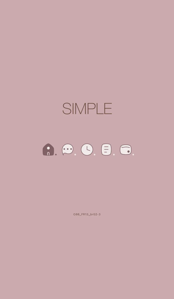 [LINE着せ替え] O86_13_ピンク2 ブラウン2-3の画像1