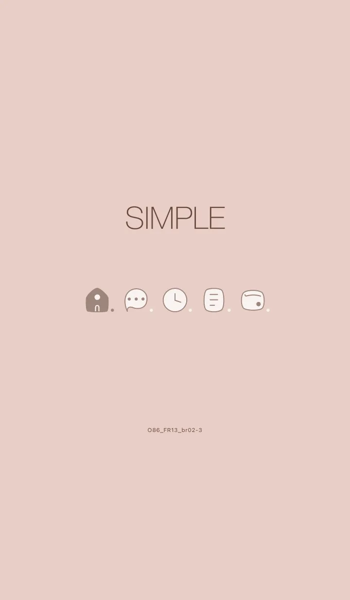 [LINE着せ替え] O86_13_ベージュ ブラウン2-3の画像1