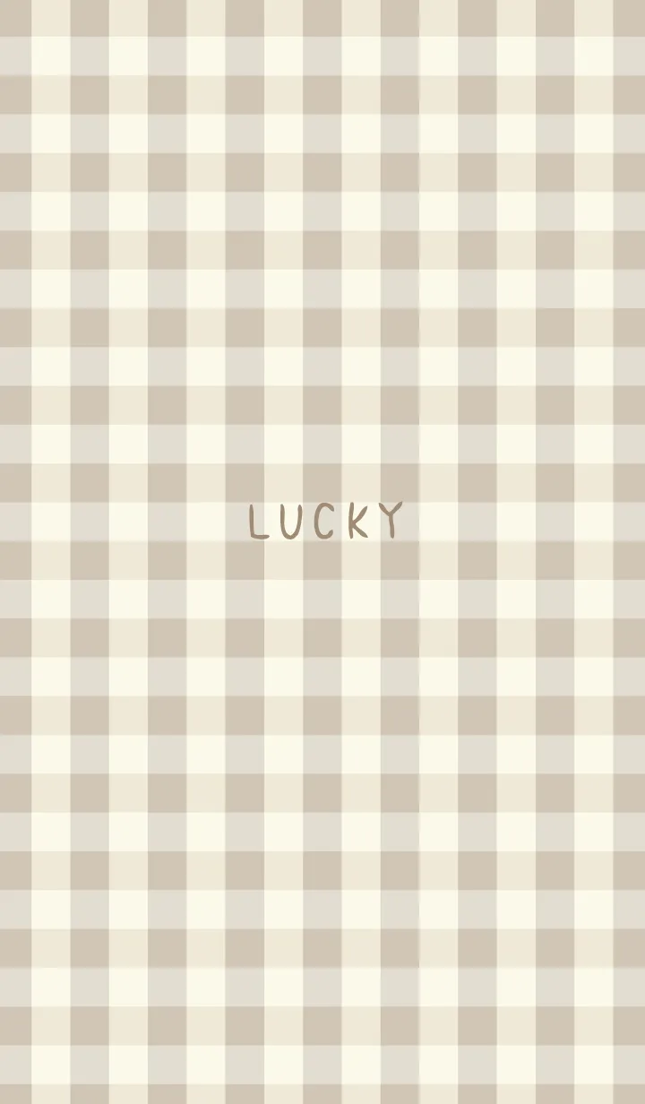 [LINE着せ替え] ギンガムチェック ブラウン1の画像1