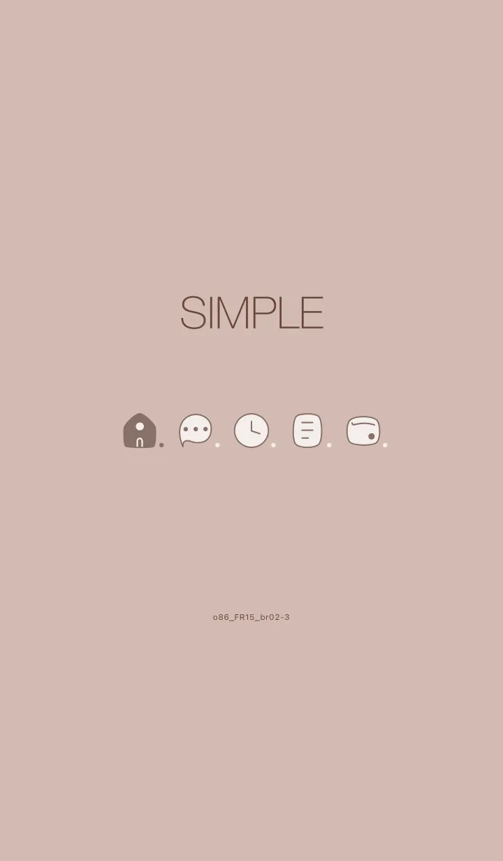 [LINE着せ替え] o86_15_ベージュ ブラウン2-3の画像1