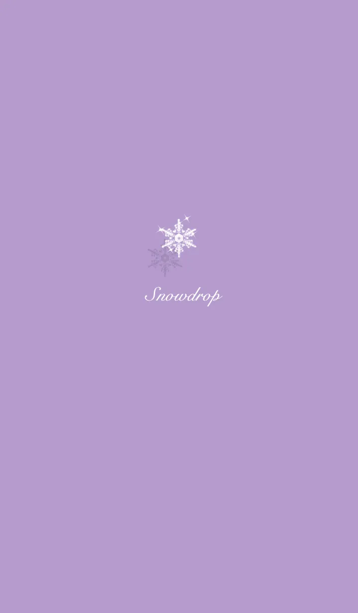 ～雪の花♥パープル30_1～の着せ替えメイン画像