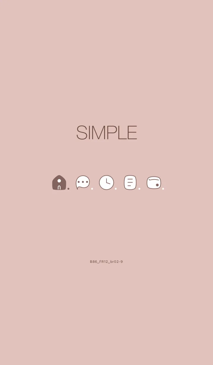 [LINE着せ替え] B86.12_ピンク ブラウン2-9の画像1