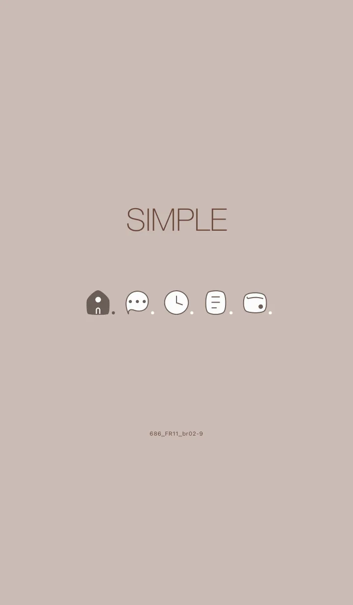 [LINE着せ替え] 686.11_ベージュ2 ブラウン2-9の画像1