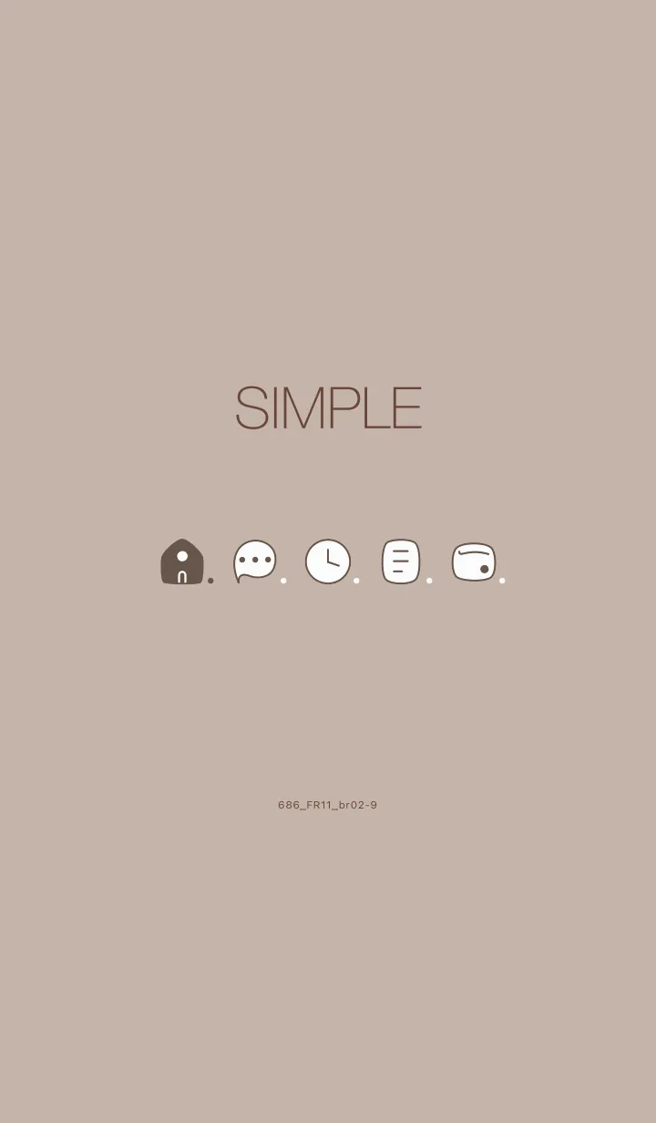 [LINE着せ替え] 686.11_ベージュ3 ブラウン2-9の画像1